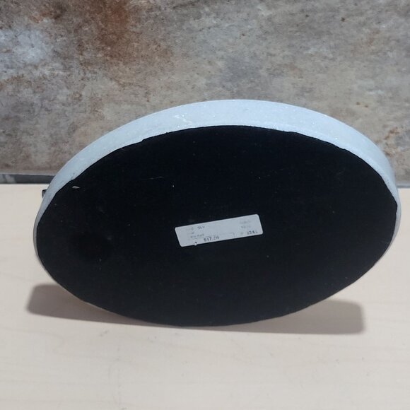 Decorative Marble Soap Dish Jewelry Holder Black Metal Bird Figure - Picture 6 of 11